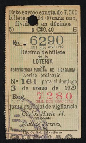 Primary view of object titled '[Lottery Tickets from La Lotería de Beneficia Pública de Nicaragua]'.