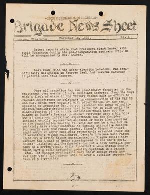 Primary view of object titled 'Second Brigade News, Number 4, November 18, 1928'.