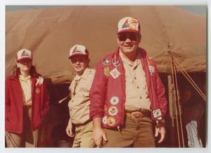 [Troop 65 Leaders in Front of a Tent]