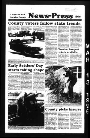 Primary view of object titled 'Levelland and Hockley County News-Press (Levelland, Tex.), Vol. 17, No. 100, Ed. 1 Wednesday, March 13, 1996'.