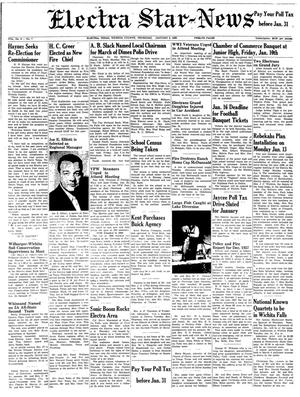 Electra Star-News (Electra, Tex.), Vol. 6, No. 7, Ed. 1 Thursday, January 9, 1958