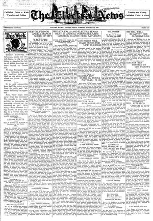 Primary view of object titled 'The Electra News (Electra, Tex.), Vol. 20, No. 10, Ed. 1 Tuesday, October 19, 1926'.