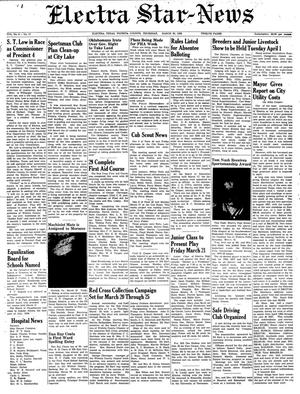 Electra Star-News (Electra, Tex.), Vol. 6, No. 17, Ed. 1 Thursday, March 20, 1958