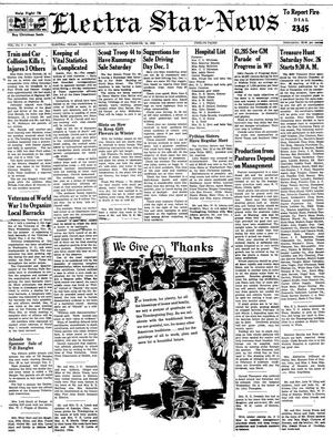 Electra Star-News (Electra, Tex.), Vol. 3, No. 10, Ed. 1 Thursday, November 24, 1955