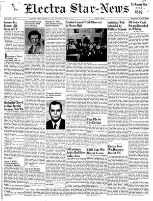 Electra Star-News (Electra, Tex.), Vol. 3, No. 25, Ed. 1 Thursday, March 8, 1956