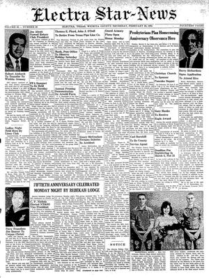 Electra Star-News (Electra, Tex.), Vol. 56, No. 30, Ed. 1 Thursday, February 20, 1964