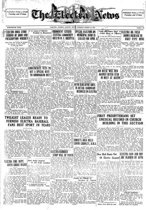 The Electra News (Electra, Tex.), Vol. 19, No. 52, Ed. 1 Tuesday, March 16, 1926