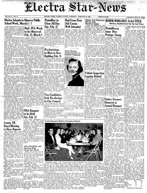 Electra Star-News (Electra, Tex.), Vol. 6, No. 13, Ed. 1 Thursday, February 20, 1958
