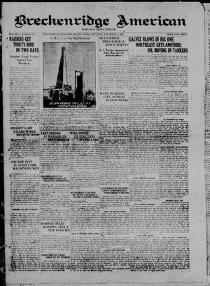 Breckenridge American (Breckenridge, Tex), Vol. 1, No. 142, Ed. 1, Saturday, December 11, 1920