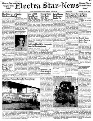 Electra Star-News (Electra, Tex.), Vol. 6, No. 22, Ed. 1 Thursday, April 24, 1958