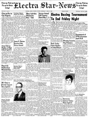 Electra Star-News (Electra, Tex.), Vol. 6, No. 21, Ed. 1 Thursday, April 17, 1958