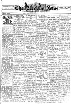 The Electra News (Electra, Tex.), Vol. 20, No. 31, Ed. 1 Friday, December 31, 1926
