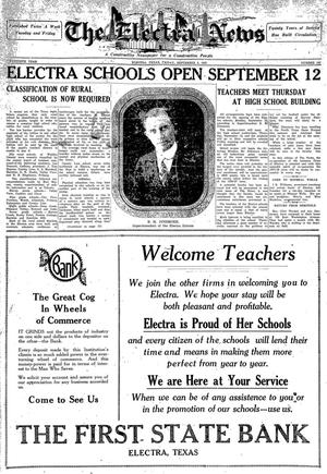 The Electra News (Electra, Tex.), Vol. 20, No. 102, Ed. 1 Friday, September 2, 1927