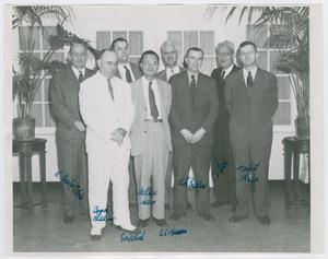 [Dr. Chauncey D. Leake, Dr. D. Bailey Calvin, and Six Colleagues]