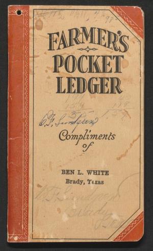 Primary view of object titled 'Farmer's Pocket Ledger'.