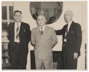 Primary view of object titled '[Photograph of Revs. T. B. Gallaher, T. B. Hay, and C.T. Caldwell]'.