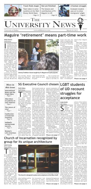 The University News (Irving, Tex.), Vol. 40, No. 19, Ed. 1 Tuesday, March 24, 2015