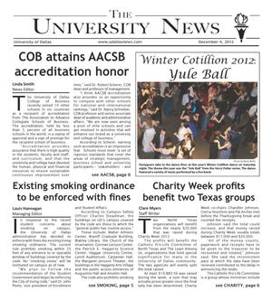 The University News (Irving, Tex.), Vol. 38, No. 11, Ed. 1 Tuesday, December 4, 2012