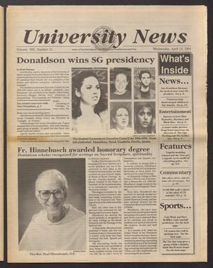 University News (Irving, Tex.), Vol. 19, No. 21, Ed. 1 Wednesday, April 13, 1994