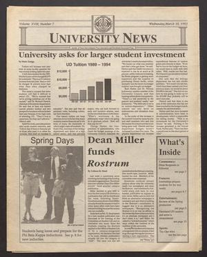 University News (Irving, Tex.), Vol. 18, No. 7, Ed. 1 Wednesday, March 10, 1993