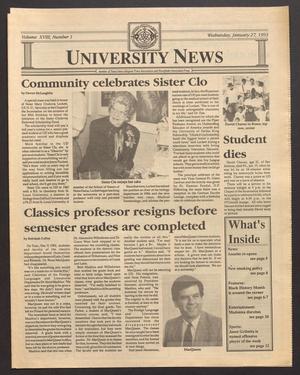 University News (Irving, Tex.), Vol. 18, No. 1, Ed. 1 Wednesday, January 27, 1993