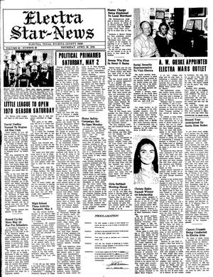 Electra Star-News (Electra, Tex.), Vol. 62, No. 38, Ed. 1 Thursday, April 30, 1970