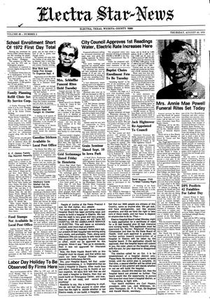 Electra Star-News (Electra, Tex.), Vol. 66, No. 3, Ed. 1 Thursday, August 30, 1973