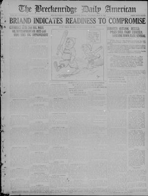The Breckenridge Daily American (Breckenridge, Tex), Vol. 1, No. 275, Ed. 1, Tuesday, May 17, 1921