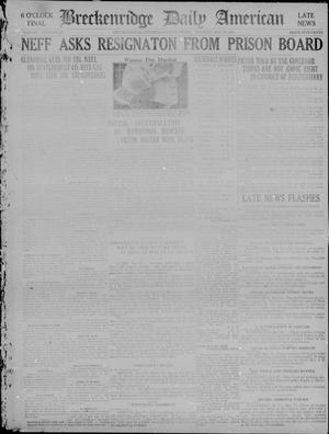 The Breckenridge Daily American (Breckenridge, Tex), Vol. 1, No. 275, Ed. 2, Tuesday, May 17, 1921
