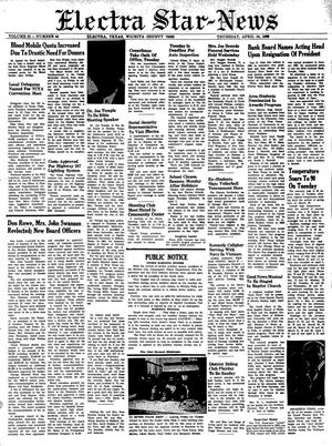 Electra Star-News (Electra, Tex.), Vol. 61, No. 44, Ed. 1 Thursday, April 10, 1969