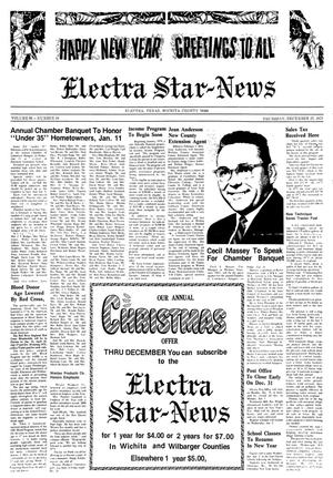 Primary view of object titled 'Electra Star-News (Electra, Tex.), Vol. 66, No. 19, Ed. 1 Thursday, December 27, 1973'.
