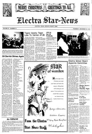 Electra Star-News (Electra, Tex.), Vol. 67, No. 18, Ed. 1 Thursday, December 19, 1974