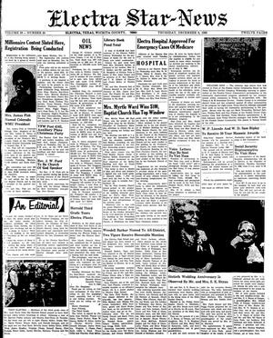 Electra Star-News (Electra, Tex.), Vol. 59, No. 20, Ed. 1 Thursday, December 8, 1966