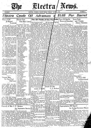 The Electra News. (Electra, Tex.), Vol. 7, No. 3, Ed. 1 Friday, August 29, 1913