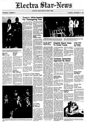 Electra Star-News (Electra, Tex.), Vol. 67, No. 14, Ed. 1 Thursday, November 21, 1974