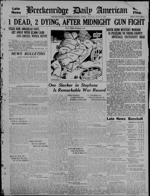 The Breckenridge Daily American (Breckenridge, Tex), Vol. 1, No. 298, Ed. 2, Monday, June 13, 1921