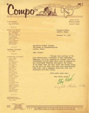 [Letter from W. O. Reed to Truett Latimer, January 14, 1955]