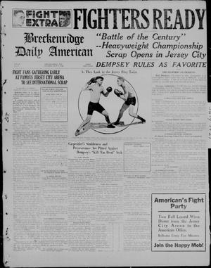 The Breckenridge Daily American (Breckenridge, Tex), Vol. 2, No. 3, Ed. 1, Saturday, July 2, 1921