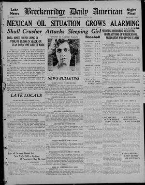 The Breckenridge Daily American (Breckenridge, Tex), Vol. 2, No. 9, Ed. 2, Friday, July 8, 1921
