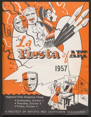 Primary view of object titled '[1957 La Fiesta of Art Program and Catalog]'.