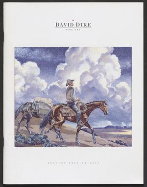 Primary view of object titled 'Catalog for David Dike Fine Art Texas Art Auction: 2002'.