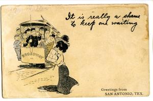 Primary view of object titled '[Postcard Addressed to Nettie Hyde]'.