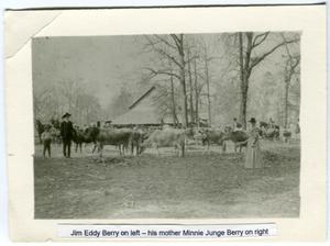 [Jim Eddy Berry and Mother at Dairy of James Franklin]