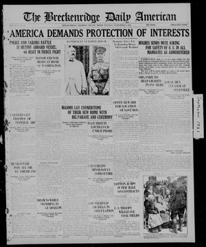 The Breckenridge Daily American (Breckenridge, Tex), Vol. 2, No. 59, Ed. 1, Tuesday, September 6, 1921