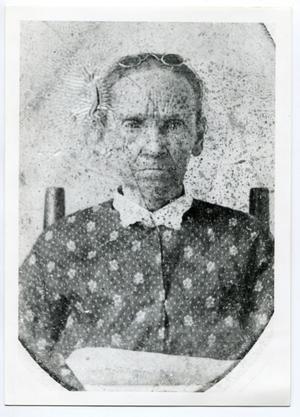 Primary view of object titled '[Photograph of Sarah Thomas Sayes]'.