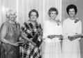 Primary view of [Retirement reception with Grace Tidmon, Gloria Harris, Pearl Morris and Gladys O'Brian.]