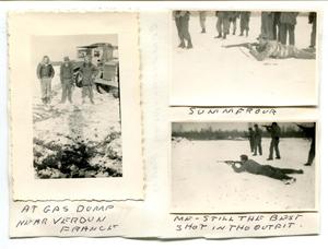 Primary view of object titled '[Army Photos at a Gas Dump]'.