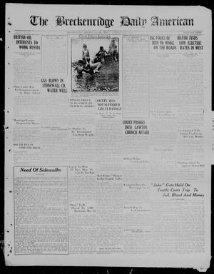 The Breckenridge Daily American (Breckenridge, Tex), Vol. 2, No. 262, Ed. 1, Tuesday, May 2, 1922