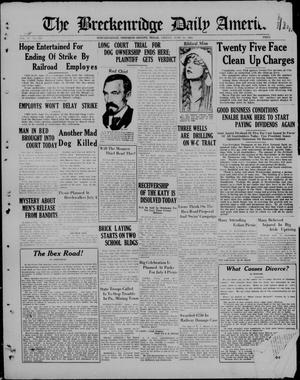 The Breckenridge Daily American (Breckenridge, Tex), Vol. 2, No. 313, Ed. 1, Friday, June 30, 1922