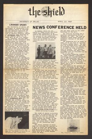 The Shield (Irving, Tex.), Ed. 1 Saturday, April 22, 1967